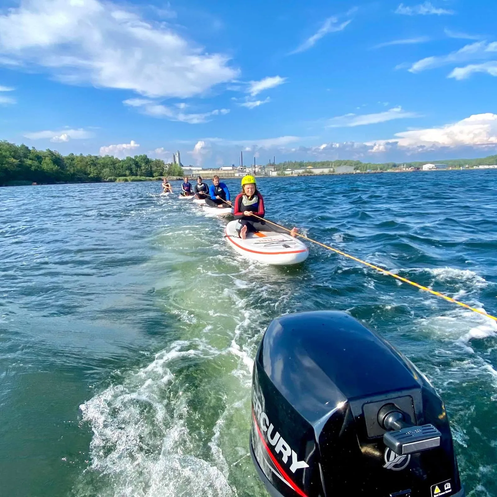 Blekinge Surf activity, SUP ride with boat
