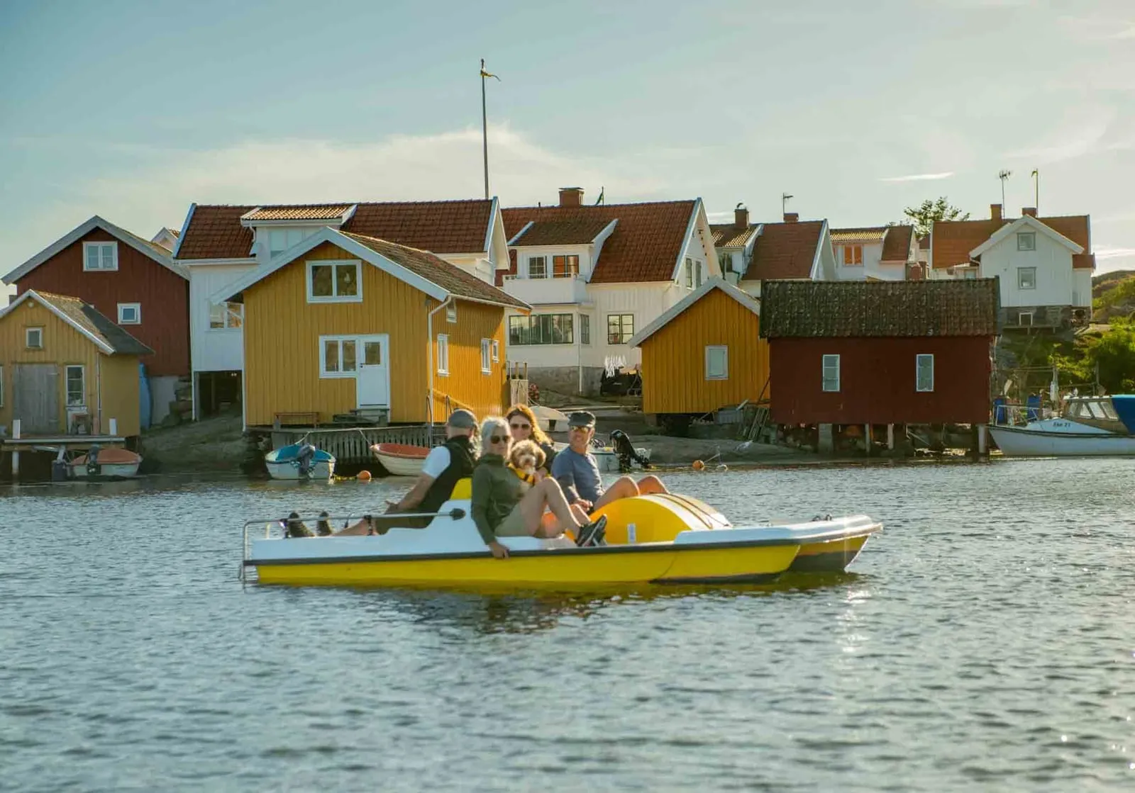 Pedal boat, pedalo, rented Björholmen marina