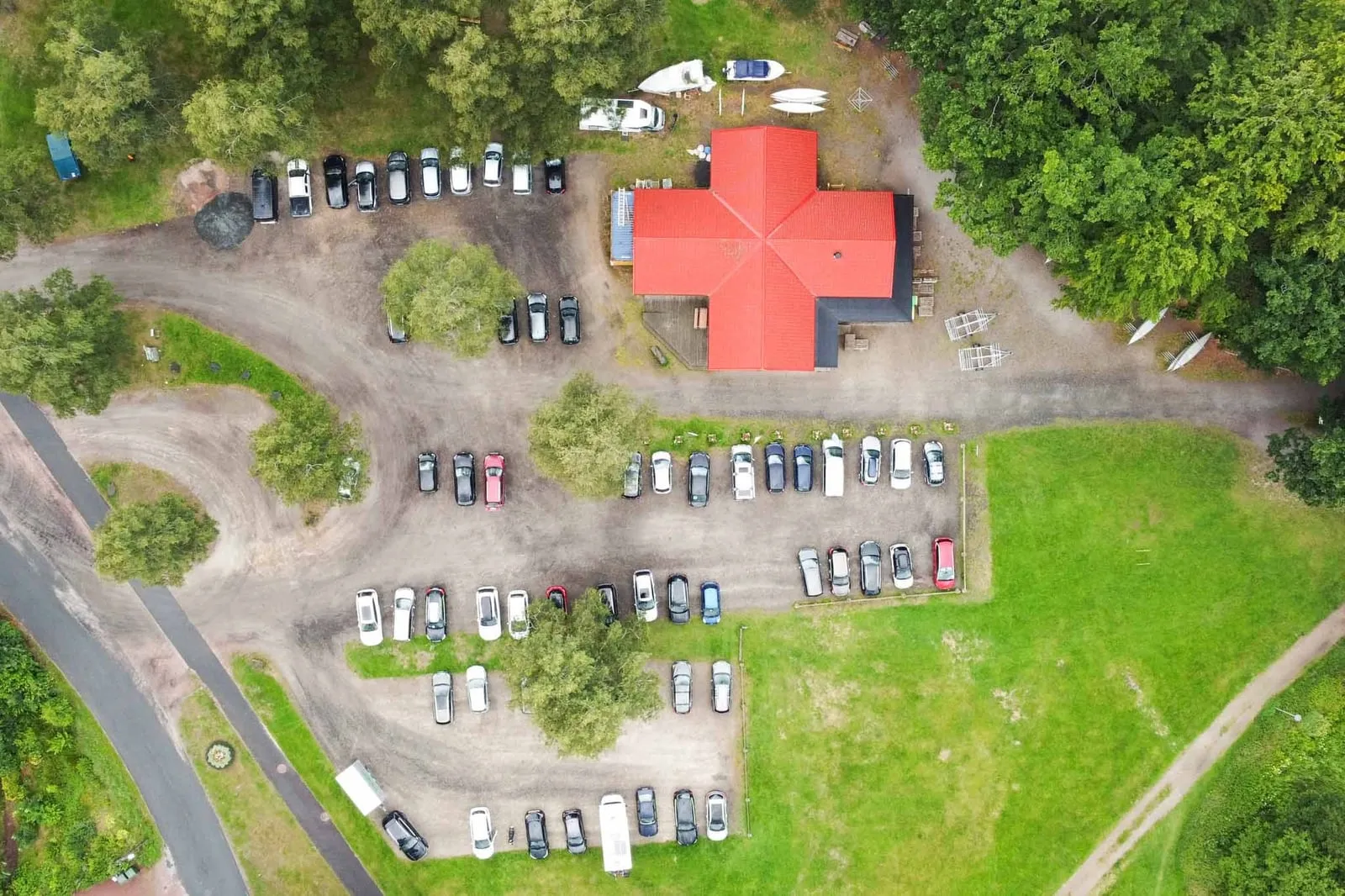 Immeln canoe center from above