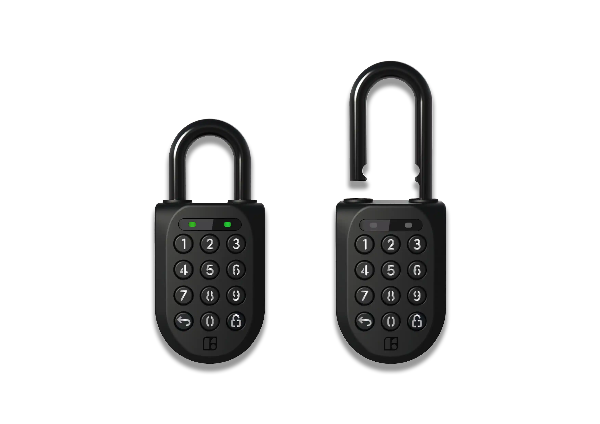 Two Igloohome Padlock 2 digital padlocks with keypads
