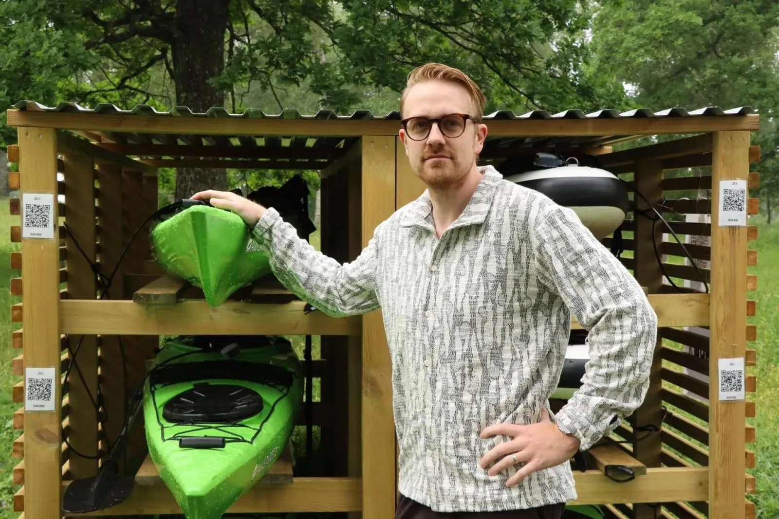 Tor Kempe at self-service rental at Simsjön in Skövde