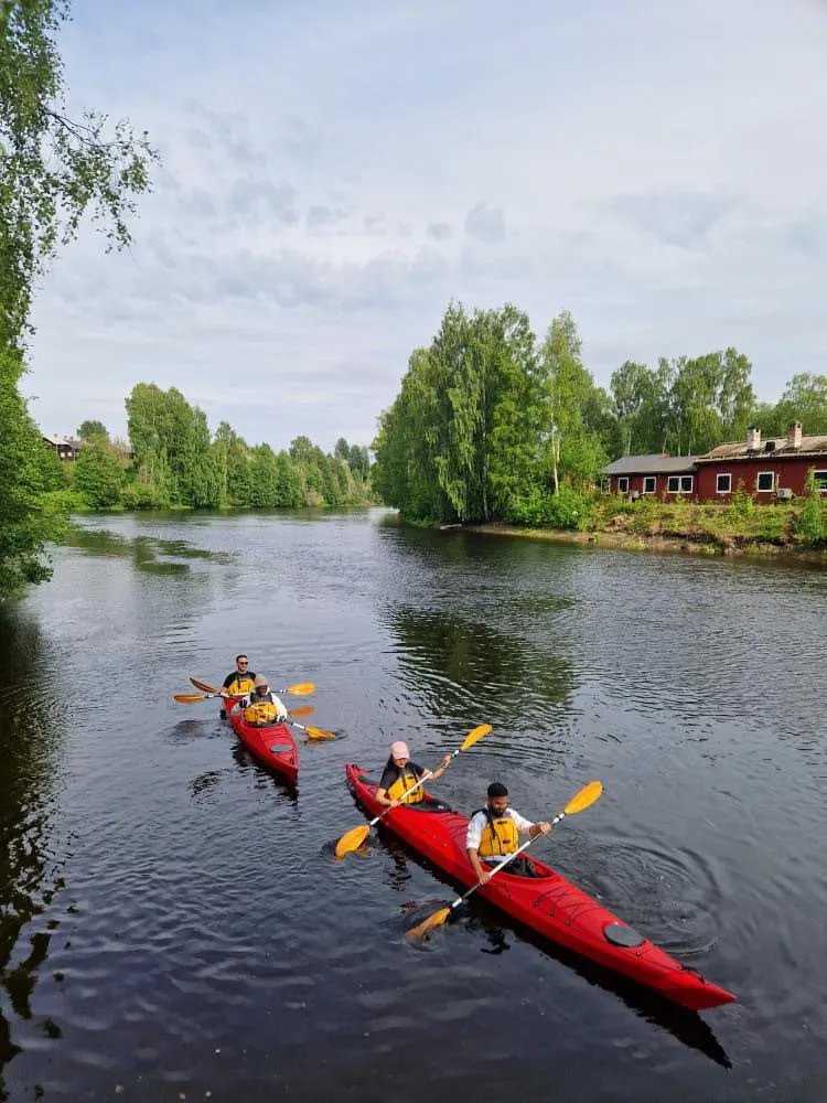 Kayaking on the Skellefteå River