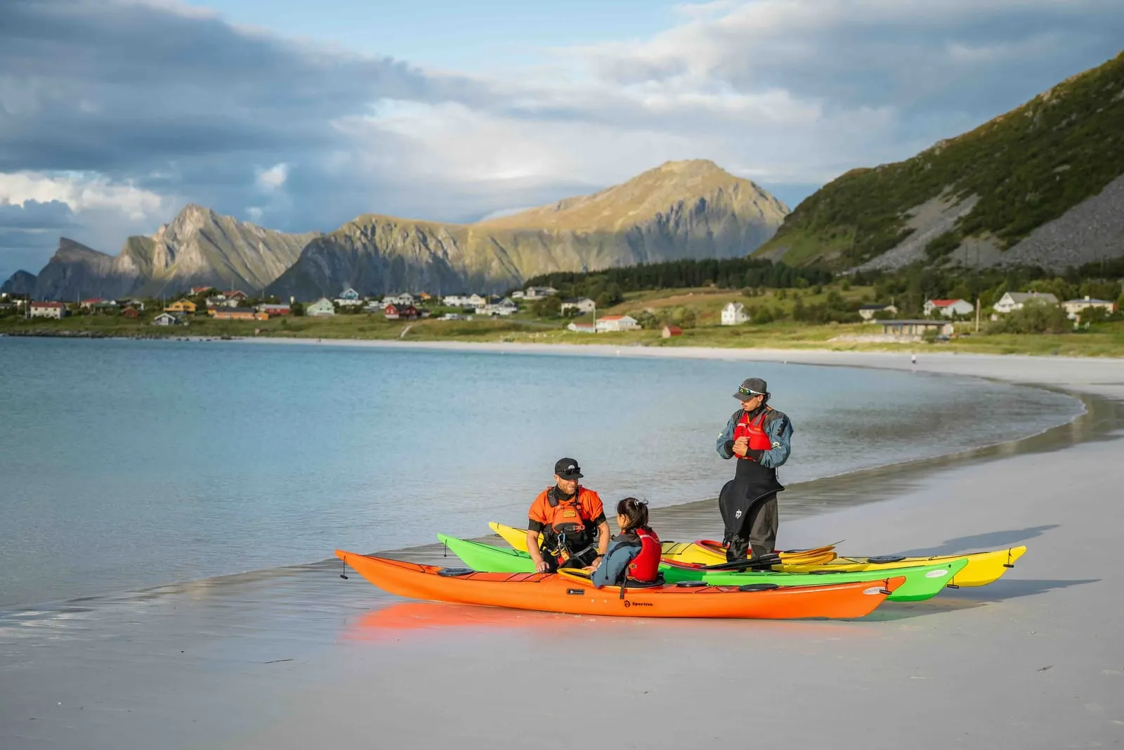 Guided kayak tour with Lofoten Wild among the mountains of Lofoten, Norway