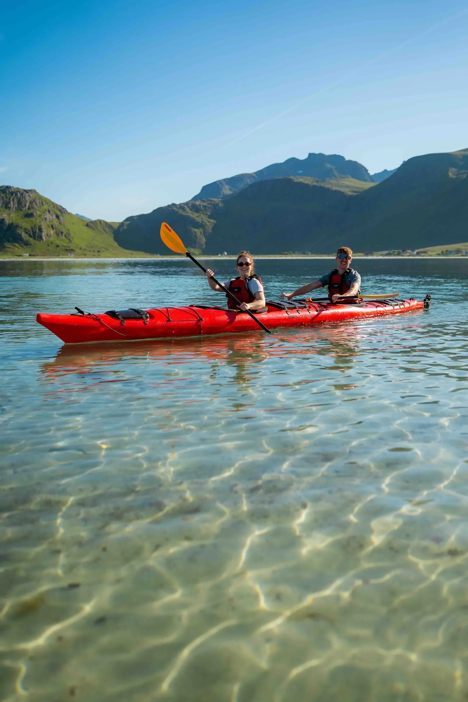 Kayaking in Lofoten, Norway
